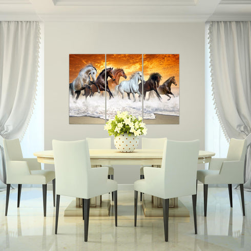 Wandbilder Wohnzimmer XXL Pferde Moderne Bilder Tiere